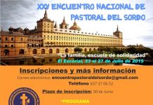 XXV TROBADA NACIONAL de PASTORAL del SORD a EL ESCORIAL (Madrid,23-27/Juliol/2015)