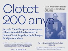 Con motivo de los 200 años del nacimiento del P. Jaume Clotet
