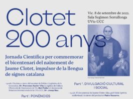 Amb motiu dels 200 anys del naixement del P. Jaume Clotet