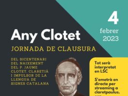 Clausura dels 200 anys del naixement del P. Jaume Clotet